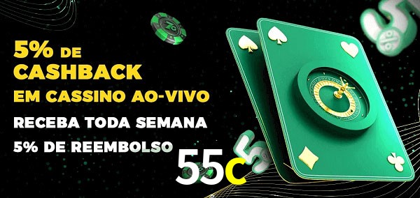 Promoções do cassino ao Vivo 55c